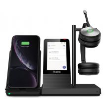 Yealink WH66 Dual Teams Systèmes de conférences audio personnelle Sans fil Arceau Bureau/Centre d'appels USB Type-A Bluetooth Socle de chargement Noir