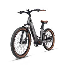 Bicicleta eléctrica de fibra de carbono MIHOGO AIR MAX con doble batería, app inteligente y frenos hidráulicos - Blanca - Nuevo