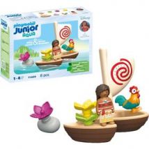 PLAYMOBIL Junior 71459 Vaiana et bateau a voile, Flotte dans l'eau, Jouet pour le bain, Disney, Des 12 mois