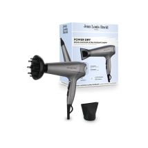 Asciugacapelli Jean Louis David Power Dry 2400 W DC 2 velocità 3 temperature Diffusore Grigio - Nuovo