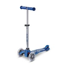 Micro Mobility Glitter Azul Scooter de tres ruedas con LED MMD219 - Nuevo