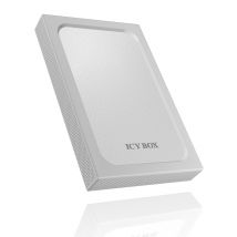 ICY BOX IB-254U3 Carcasa de disco duro/SSD Plata 2.5 USB con suministro de corriente - Nuevo