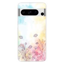 Coque en silicone - Compatible pour Google Pixel 8 Pro - design watercolor flowers