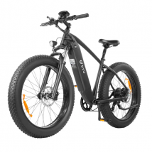 Bicicleta eléctrica para adultos DYU King750, bicicleta de montaña eléctrica con neumáticos anchos de 26 pulgadas y 750 W, batería extraíble de 48 V y