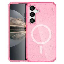 imoshion Coque Pailletée avec MagSafe pour Samsung Galaxy S25 Plus - Rose