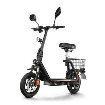 Trottinette électrique avec siège et panier arrière TWOFISH M5 PRO-E homologuée route (CEE)