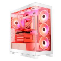 Modecom Volcano SPACE APEX ARGB MIDI Midi Tower Blanc