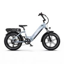 Vélo Électrique ONESPORT OT08 - Moteur 500W Batterie 48V18AH Pneus De 20 Pouces Freins à Disque - Gris