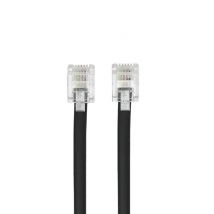 Cable RJ11 macho 1,50 m - negro - Nuevo