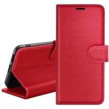 Zanaé Funda tipo cartera para Samsung S10e con soporte y lengüeta magnética Rojo - Nuevo