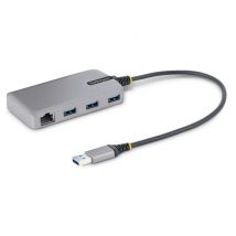 StarTech.com Hub USB 3 Ports - 3x Ports USB-A - Gigabit Ethernet (RJ45) - Mini Hub USB, USB 3.0 5Gbps - Alimentation par Bus - Hub USB pour PC 