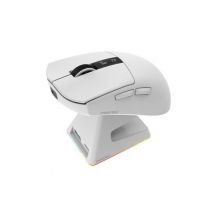 Souris gaming sans fil Oniverse Vanguard Blanc + Dock + écran LED