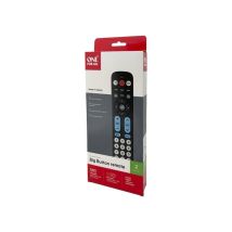 Télécommande TV audio universelle One For All URC6821 grandes touches 2-en-1 IR SimpleSet Learning SimpleAudio Bleu