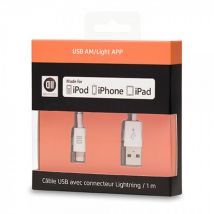 D2 Diffusion D2USBAPPLIGHT100B cavo per cellulari Bianco 1 m USB A Lightning - Nuovo
