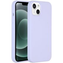 Accezz Coque Liquid Silicone pour Apple iPhone 13 Mini - Violet
