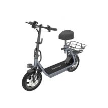 Patinete eléctrico Nanrobot M5 Pro con asiento y cesta, motor de 750 W y batería de 30 cm (12 pulgadas) de 48 V y 10,4 Ah - Nuevo