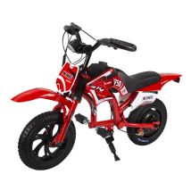 JKING C6 - Moto électrique enfant, Puissance de 200 W, autonomie de 12 km en mode 100 % électrique, vitesse maximale de 16 km/h, conception légère, 