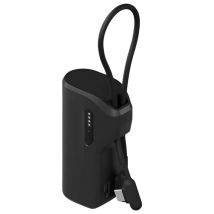 CYGNETT Powerbank Thumboost de 5000 mAh con 2 puertos USB-C de 20 W y cable USB-C Negro - Nuevo