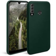 Moozy Minimalist Series Coque en silicone pour Huawei P30 Lite, vert nuit – Finition mate fine et souple en TPU