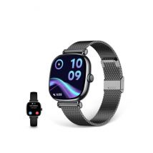 Ksix Iria Negro - Smartwatch 1.7 - 2 Correas (metal + Silicona) - Nuovo