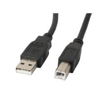 Lanberg CA-USBA-11CC-0018-BK câble USB USB 2.0 1,8 m USB B Noir