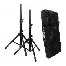 Mini supports d enceintes avec housse hauteur max 1.20M Charg 30 kg IBIZA SS01B MINI
