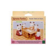 Sylvanian Families Juego de Mesa de Comedor - 4506 con Asiento de Bebé Desmontable - Nuevo