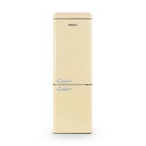 Schneider SCCB300V-CRE - Réfrigérateur combiné 304L Vintage Crème