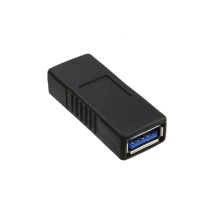 InLine 35300P changeur de genre de câble USB 3.0 A female USB3.0 A Noir