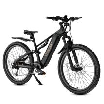 Vélo électrique tout suspendu VITILAN M5, batterie 48 V 15 Ah, Shimano 9 vitesses - noir