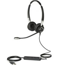 Jabra Biz 2400 II USB Duo CC Casque Avec fil Arceau Bureau/Centre d'appels Noir, Argent