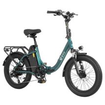 DYU C9 Bicicleta Eléctrica Plegable 250W 48V 15.6Ah Verde - Nuevo