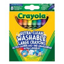 Ceras de colores ultra lavables - 8 colores brillantes para jóvenes artistas - Nuevo