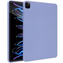 Accezz Coque Liquid Silicone avec porte-stylet pour Apple iPad Pro 12.9 (2022) / Pro 12.9 (2021) / Pro 12.9 (2020) - Lila
