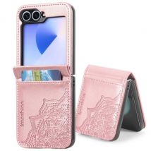 imoshion Mandala Bookcase pour Samsung Galaxy Z Flip 6 - Rose Doré