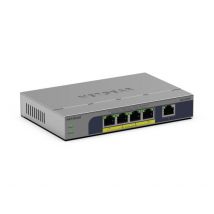 NETGEAR GS105PP Non-géré Gigabit Ethernet (10/100/1000) Connexion Ethernet, supportant l'alimentation via ce port (PoE) Montage sur le bureau ou sur 