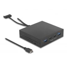 DeLOCK Panneau avant 3.5? USB 3.2 Gen 2, 2 x USB Type-C + 2 x USB Type-A