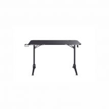 Escritorio Gamer Gamium con Soporte para Auriculares y Portavasos - Estructura de Metal - Bandeja de Fibra de Carbono - Nuevo