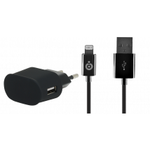 Chargeur secteur 1A noir connectique Lightning