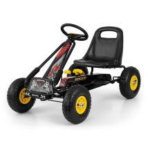 Go-kart a pedali Sportivo Thor Nero e Giallo per Bambini - Nuovo