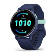 Garmin Vivoactive 5 3,05 cm (1.2 ) AMOLED Numérique 390 x 390 pixels Écran tactile Bleu Wifi GPS (satellite)