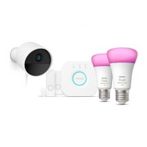 Philips Hue Philips Hue Secure Starter pack cámara, sensores y bombillas E27 WCA - Nuevo