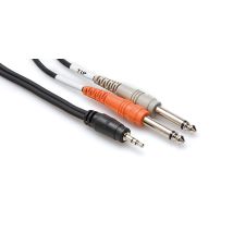 Hosa Technology CMP-153 cable de audio 0,91 m 3,5mm 2 x 6,35 mm TS Negro, Gris, Naranja - Nuevo