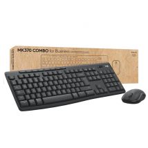 Logitech MK370 Combo for Business teclado Ratón incluido Oficina RF Wireless + Bluetooth AZERTY Francés Grafito - Nuevo