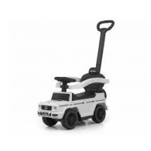 Milly Mally Porteur Mercedes G350D Bianco con Barra di Spinta - Nuovo