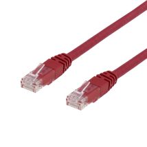 Deltaco TP-607R cable de red Rojo 0,75 m Cat6 U/UTP (UTP) - Nuevo