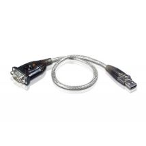 Aten Adaptador versátil de 35 cm de USB-A a RS-232 480 Mbps Negro / Plateado - Nuevo