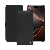 Funda de piel Apple iPhone 16 Pro - Solapa horizontal - Negro - Piel lisa - Nuevo