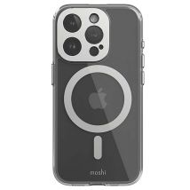 Coque MagSafe pour iPhone 15 Pro iGlaze avec Protection Caméra Antichoc Argent