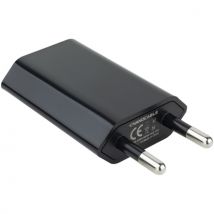 Mini chargeur de prise USB 1A 5W Nanocable noir